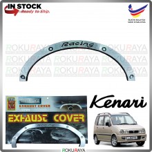 [KHL METALIKE] Perodua Kenari Chrome Rear Bumper Muffler Exhaust Garnish Moulding Cover Trim Car Accessories
