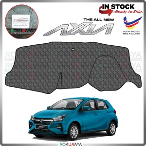 [BLACK LINE] LOCAL Perodua Axia 2023 2nd Gen Front Dashboard Cover Black Leather PU PVC Car Accessories