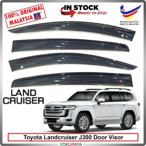 [11CM WIDTH] Toyota Land Cruiser ZX J300 2022 Original AG Rain Sun Wind Deflector Door Visor Air Press Car Accessories