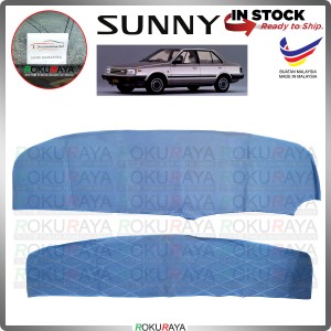 FRONT & REAR [BLUE] Nissan Sunny B11 130y Fabric Dashboard Cover Protector PVC Car Accessories Local Parts