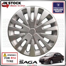 [PROTON ORGINAL GENUINE] Proton Saga VVT 2019 R14'' Inch Car Wheel Cover Tyre Center Hub Cap Steel Rim Car 