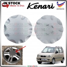 [SILVER] Perodua Kenari Sport Rim Center Wheel Cap Cover Ornament Car Accessories Local Parts