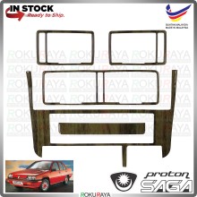 [BRONZE WOOD] Proton Saga Iswara Old Dashboard Panel Radio Kit ABS Plastic Cover Garnish Trim Car Accessories Parts