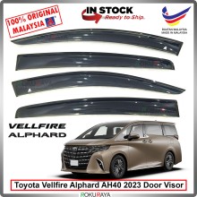[11CM WIDTH] Toyota Vellfire Alphard AH40 2024 Original AG Rain Sun Wind Deflector Door Visor Air Press Car Accessories
