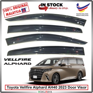 [11CM WIDTH] Toyota Vellfire Alphard AH40 2024 Original AG Rain Sun Wind Deflector Door Visor Air Press Car Accessories