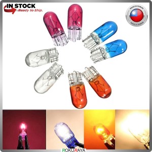 1PCS Car Halogen Bulb T10 W5W 501 1181 194 White / Blue / Red / Amber Color Light Auto Indicator Signal Lamp