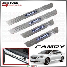[BESI with LED] Toyota Camry ACV50 2012 2013 Stainless Steel Chrome Side Sill Kicking Plate Garnish Moulding Cover Trim