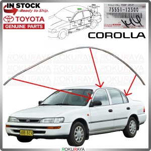 75551-12500 RIGHT 1PCS Toyota Corolla AE101 Roof Drip Side Garnish Top Moulding Rubber Seal Cover Gasket Weather Strip