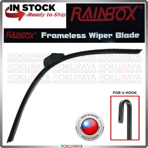 26" 1PCS RIGHT RAINBOX Car Soft Frameless Wiper Perodua Proton Toyota Honda Mazda Nissan Suzuki Hyundai Vellfire Alphard