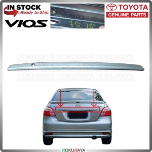 SILVER [ORIGINAL] Toyota Vios NCP93 Chrome Rear Back Boot Trunk Tail Gate Garnish Cover Bonnet Moulding Car Accessories