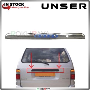 Toyota Unser Stainless Steel Chrome Rear Back Boot Trunk Tail Gate Garnish Cover Bonnet Moulding Car Accessories
