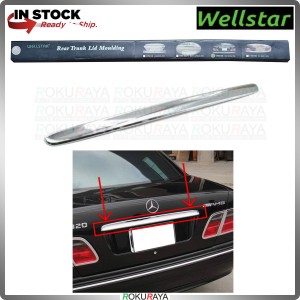 [CHROME] Mercedes Benz W210 WELLSTAR Rear Back Boot Trunk Tail Gate Garnish Cover Bonnet Moulding Car Accessories