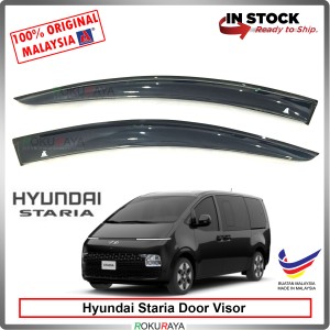 [11CM WIDTH] Hyundai Staria 2Door 2023 Original AG Rain Sun Wind Deflector Door Visor Air Press Car Accessories