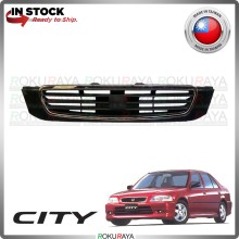 Honda City SX8 TAIWAN CHROME ABS PLASTIC Front Bumper Top Grill Grille Sarong Chrome Garnish Moulding Molding