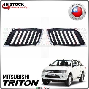 1PCS Mitsubishi Triton Old TAIWAN CHROME Front Bumper Top Grill Grille Sarong Chrome Garnish Moulding Molding