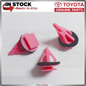 8PCS Original Toyota Vios Yaris Boot Pink Trunk Lid Garnish Moulding Clip Fastener with Rubber 