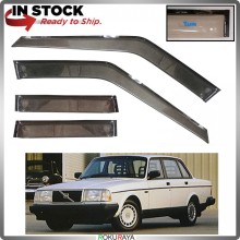 [YASUI GOODPOINT] Volvo 240 244 Chromax Original Rain Door Visor Air Press Wind Deflector Car Acc Local