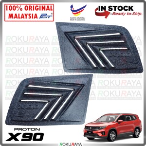 Proton X90 SUV Mustang Rear Triangle Side Window Mirror Cover Louvre Air Terjun Vortex Generator Car