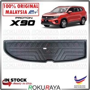 Proton X90 SUV Custom Fit Original PE Non Slip Rear Trunk Boot Cargo Tray Car Accessories