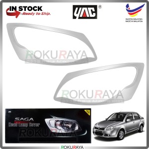 [SOLID WHITE] Proton Saga BLM Custom Fit ABS Plastic Car Head Lamp Eye Lid Brow Cover