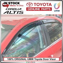 [100% ORIGINAL UMW TOYOTA] Toyota Altis 10G 2013-2018 Rain Sun Wind Deflector Door Visor Air Press Gutter Car with CLIP
