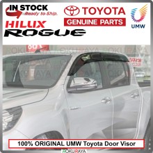 [100% ORIGINAL UMW TOYOTA] Toyota Hilux Revo Rogue Rocco Rain Sun Wind Deflector Door Visor Air Press Gutter Car w CLIP