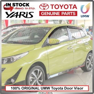 [100% ORIGINAL UMW TOYOTA] Toyota Yaris NSP151 NCP151 Rain Sun Wind Deflector Door Visor Air Press Gutter Car w CLIP