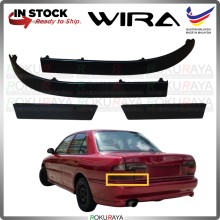 [BLACK] 1PC Proton Wira Sedan Aeroback ABS Plastic Rear Tail Lamp Garnish Moulding Cover Trim Car Accessories Parts