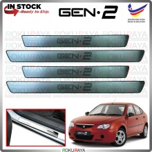 [BESI] Proton Gen2 Gen.2 Stainless Steel Chrome Side Sill Kicking Plate Garnish Moulding Cover Trim Car Accessories