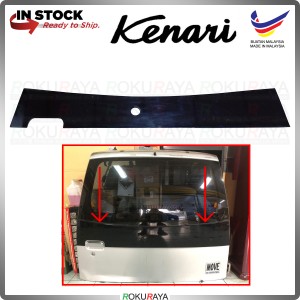 Perodua Kenari Daihatsu Move BLACK Rear Bumper Center Safety Reflective Red Reflector Car Accessories