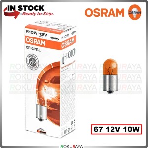 OSRAM ORIGINAL 5008 67 12V 10W R10W Halogen Orange Amber Bulb Light Lamp Lampu Mentol - 1PCS