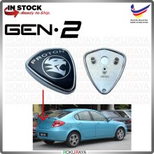 [8cm x 7cm] Proton Gen2 Gen 2 REAR ONLY with Base Emblem Logo Chrome Badge - Black Chrome Tiger