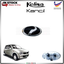 [6.5cm x 3.5cm] Perodua Kancil New 2002 Kelisa Facelift Bumper Front Grill Emblem Logo Chrome Badge Car Accessories Parts