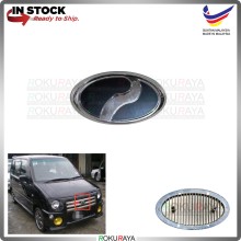 [8.5cm x 4.5cm] Perodua Kenari RS Chrome Black Bumper Front Grill Emblem Logo Chrome Badge Car Accessories Parts