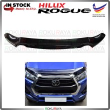 Toyota Hilux 2021 Facelift Rogue Rocco Original Acrylic Front Hood Protector Bonnet Bug Visor Guard Cover Brackets Clips