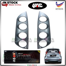 [S28 GLITTERING GREY] Perodua Myvi Old (1st Gen) Custom Fit ABS Plastic Rear Tail Lamp Garnish Moulding Cover