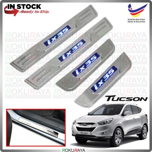 [BESI with LED] Hyundai Tucson LM IX35 Stainless Steel Chrome Side Sill Kicking Plate Garnish Moulding Cover Trim