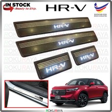 [BESI with LED] Honda HRV HR-V 2022 Stainless Steel Chrome Side Sill Kicking Plate Garnish Moulding Cover Trim
