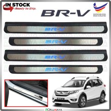 [BESI with LED] Honda BRV BR-V Stainless Steel Chrome Side Sill Kicking Plate Garnish Moulding Cover Trim