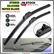 [BRANDED] SILICON HYBRID Car 1Pcs Soft Frameless Wiper - Axia Bezza Myvi Saga Alza Ativa City Vios Wira Saga Kancil