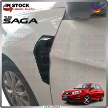 [BLACK] Proton Saga VVT MC1 MC2 ABS Plastic Fender Fin Side Diffuser Garnish Moulding Cover Trim Car Acc