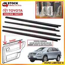 [INNER] 4PCS Toyota Harrier ACU30 Lexus RX ORIGINAL Door Glass Window Rubber Moulding Molding Weather Strip