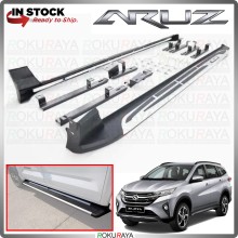 Perodua Aruz Custom Fit Original Door Side Foot Step Running Board Aluminium Skirt Bar Bracket