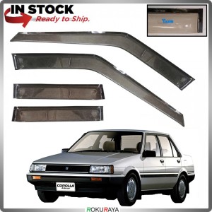 [YASUI GOODPOINT] Toyota Corolla KE80 LE Original Rain Door Visor Air Press Wind Deflector Car Acc Local