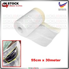 [55cm x 30meter] Masking Film Spray Painting Dust Cover Multipurpose Head Lamp Body Sticker