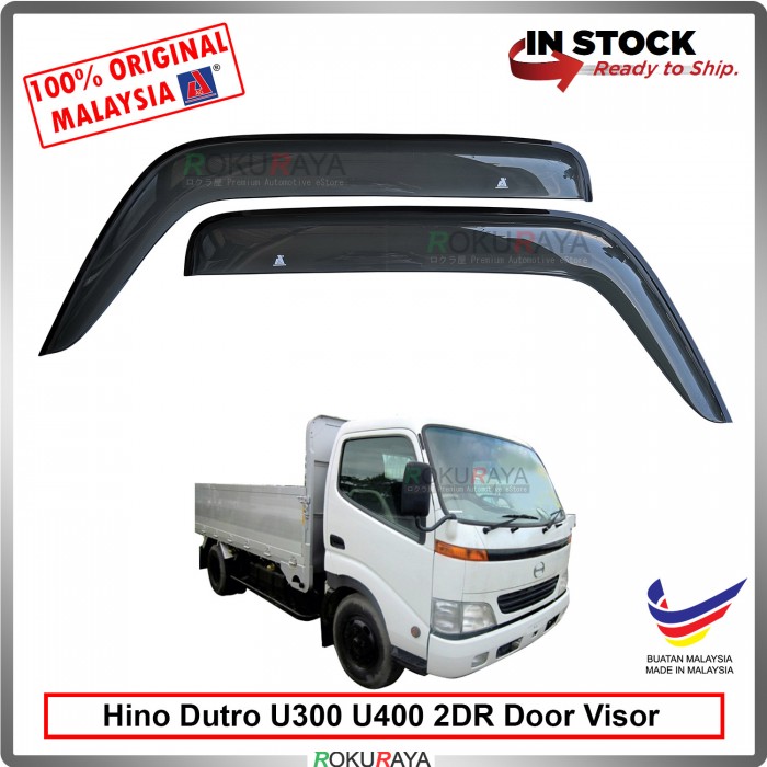 Hino Dutro U300 U400 Ag Door Visor Air Press Wind Deflector Big 12cm Width