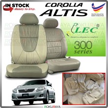 [LEC] Toyota Altis 2008-2012 BEIGE Stitching Original Fitting Thick Leather Cowhide PU Car Cushion Seat Cover