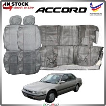 [GREY] Honda Accord SM4 Local PVC PU Semi Leather Custom Fitting Cushion Cover Car Seat