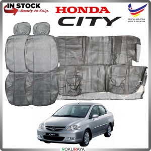 [GREY] Honda City IDSI VTECH Local PVC PU Semi Leather Custom Fitting Cushion Cover Car Seat