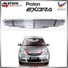 [THIN] Proton Exora Old CPS 3MAX ALUMINIUM Front Bumper Top Grill Grille Sarong Garnish Moulding Molding